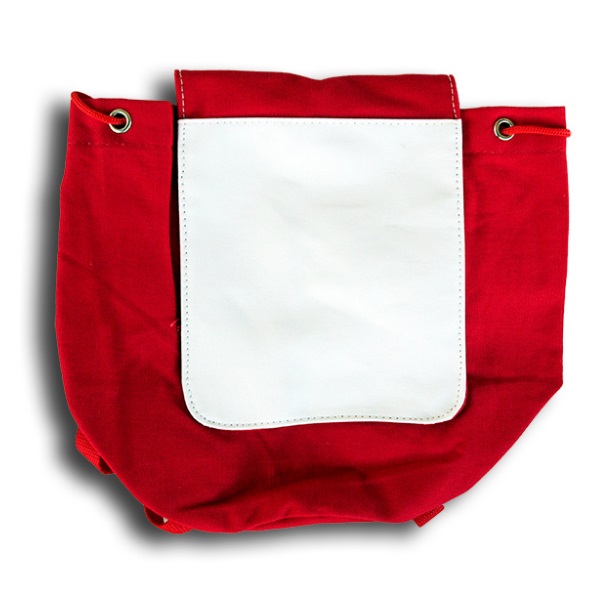 Plecak dziecięcy z klapką zamykaną na rzep do nadruku